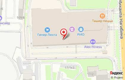 Мебельный магазин Шатура на проспекте Михаила Нагибина на карте