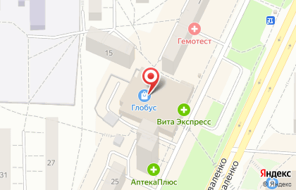 Тюль на улице Коваленко на карте