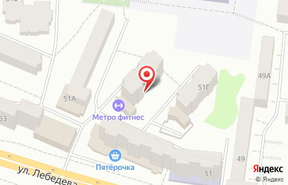 Торговая компания Альфа на улице Лебедева на карте