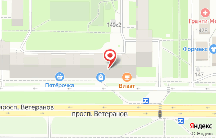 Парикмахерская Любимая в Красносельском районе на карте