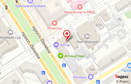 Магазин разливного пива Дикий хмель на проспекте Ленина на карте