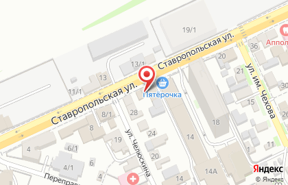 Центр рекламных услуг РПК на Ставропольской улице на карте