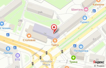 Ярославский колледж индустрии питания на Угличской улице на карте