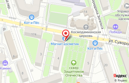 Супермаркет Магнит на улице Суворова, 182 на карте