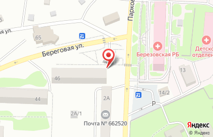 Аптека, ООО ЕнисейМед проф на Береговой улице на карте