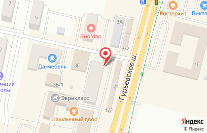 Магазин строительных материалов МастерОК в Калининграде на карте
