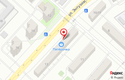 Эдем на улице Энтузиастов на карте