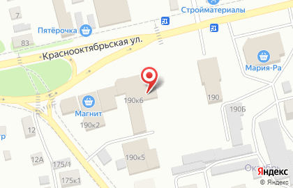 Магазин косметики и бытовой химии Цимус на Краснооктябрьской улице на карте