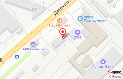 Торговая компания ЭТМ на Дзержинском шоссе на карте