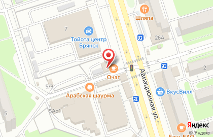 Кафе Shaurma Club на Авиационной улице на карте