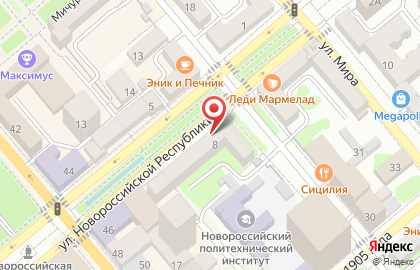 Общественная организация Всероссийское общество охраны памятников истории и культуры на улице Новороссийской Республики на карте