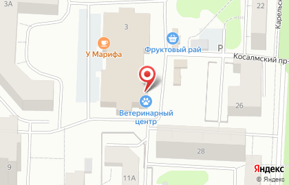 Магазин косметики и бытовой химии Магнит Косметик в Петрозаводске на карте