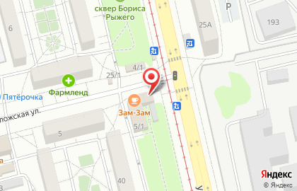 Продовольственный магазин на Сухоложской улице на карте