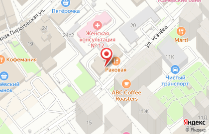 Производственно-торговая компания Мир паркета на улице Усачёва на карте