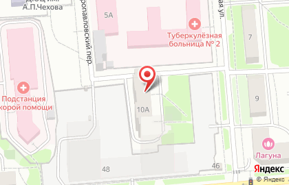 Продуктовый магазин на Петропавловской, 10а на карте