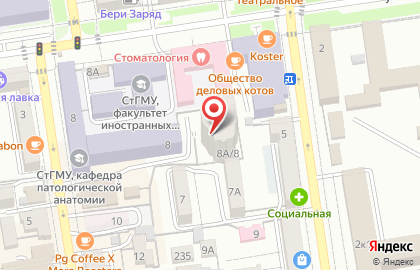 Городская стоматологическая поликлиника №1 на улице Пушкина на карте