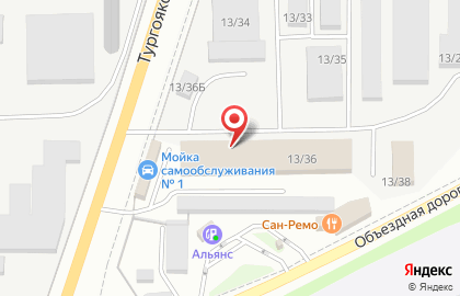 Магазин продуктов Смак на Тургоякском шоссе на карте