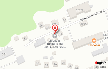 Церковь Тихвинской иконы Божией Матери в Центральном районе на карте