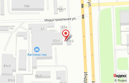 Шиномонтажная мастерская Радиус на Индустриальной улице на карте