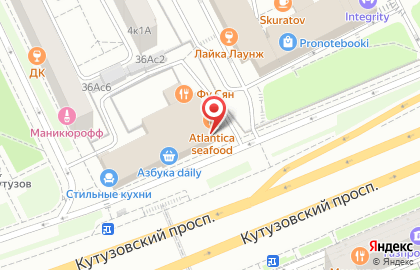 Цветочный супермаркет Цветочный Ряд на Кутузовском проспекте на карте