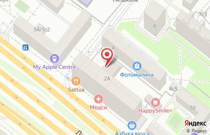 Интернет-магазин МТС на метро Аэропорт на карте