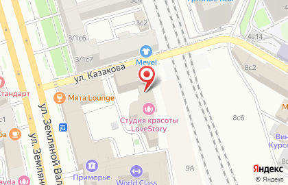 Магазин LuxStory на улице Казакова на карте