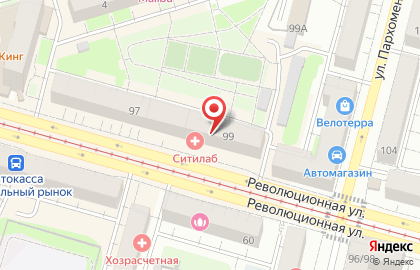 Очень смешные цены на Революционной улице на карте