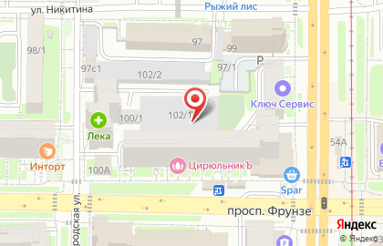 Аптекарь на проспекте Фрунзе на карте