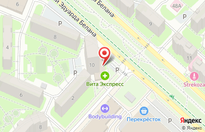 Универсам Пролетарский в Октябрьском районе на карте