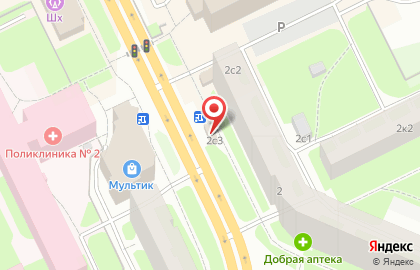 Салон цветов Николь в Архангельске на карте