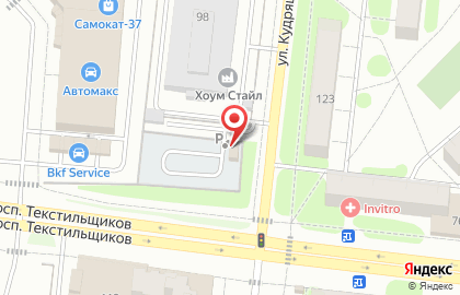 Шиномонтаж №1 на улице Кудряшова на карте