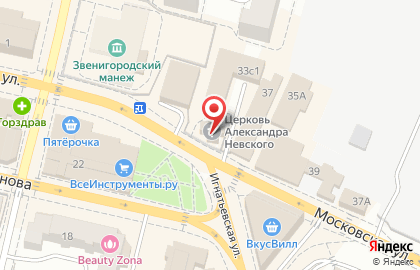 Православная гимназия в Москве на карте