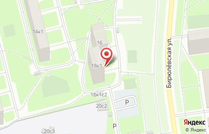 ОДС Жилищник района Бирюлево Восточное на Бирюлёвской улице, 18 к 1 на карте