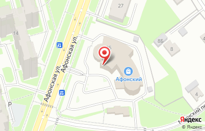 Торговый комплекс Афонский в Приморском районе на карте