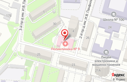 Саратовская городская поликлиника №9 в Ленинском районе на карте
