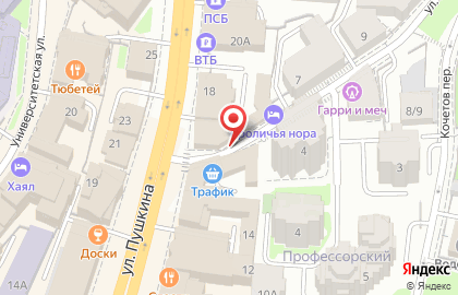Ауди на улице Пушкина на карте