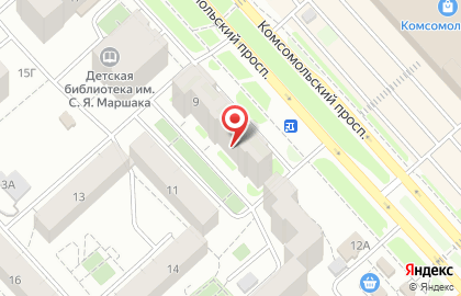 Строительно-монтажная фирма ИНТЕКО на Комсомольском проспекте на карте