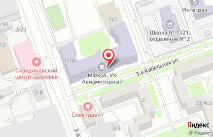 Московский финансово-юридический университет в Москве на карте