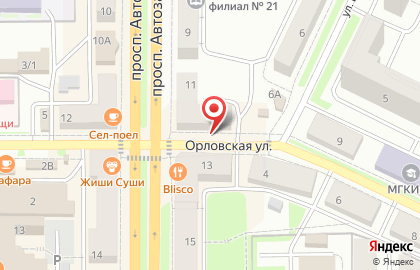 Магазин в Челябинске на карте