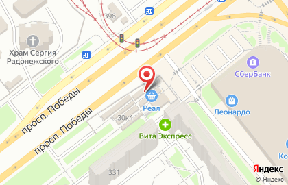 Мясной магазин в Челябинске на карте