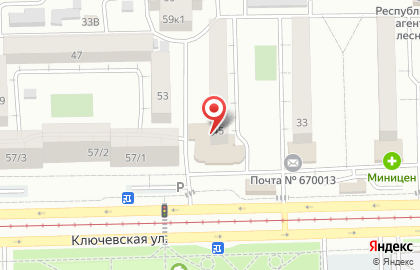 Банкомат АК БайкалБанк в Октябрьском районе на карте