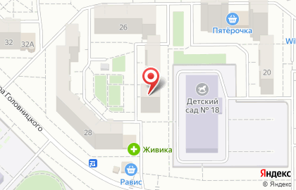 Частное риэлторское агентство Пухов и Ко в Курчатовском районе на карте