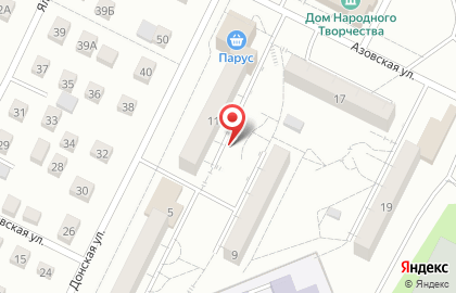 Парус на Донской улице на карте