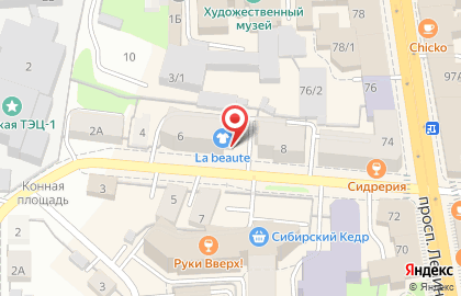 Студия балета и растяжки Levita в Томске на карте