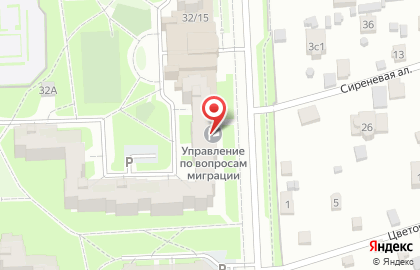 Главного управления МВД России по г. Санкт-Петербургу и Ленинградской области Управления по вопросам миграции по Пушкинскому району на карте