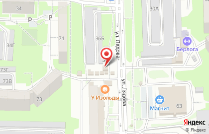 Киоск по продаже напитков в Октябрьском районе на карте