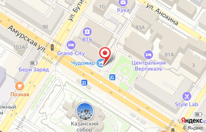 Клуб путешествий Крылья в Центральном районе на карте