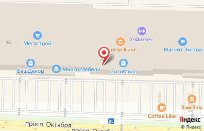 Магазин матрасов, кроватей и мебели для спальни Райтон на проспекте Октября на карте
