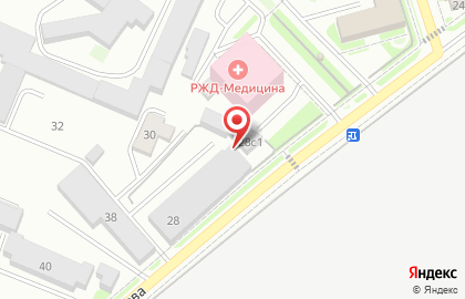 Гараж на улице Ломоносова на карте