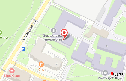 Дом детского творчества на Кузнецкой улице на карте